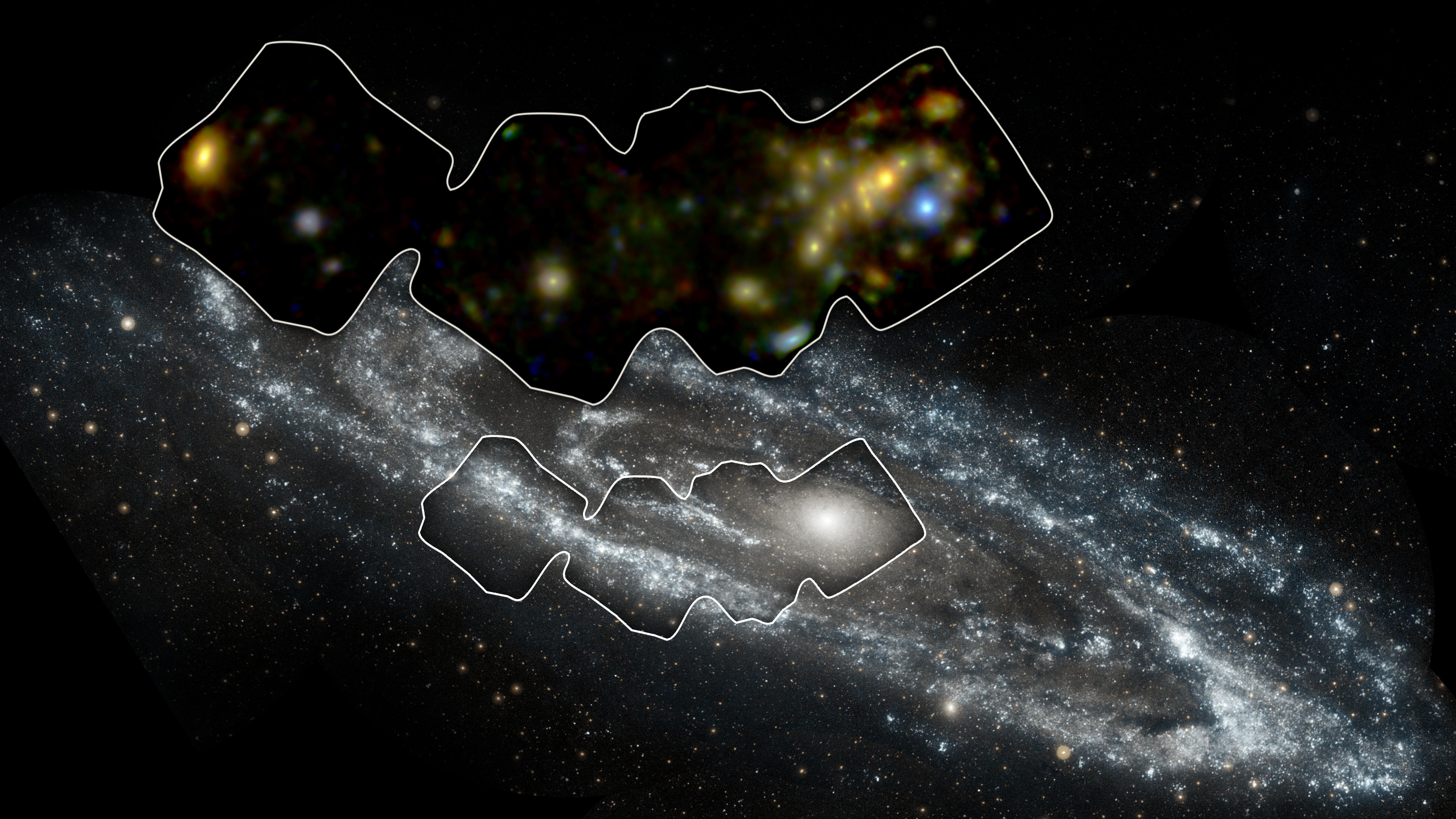 Nearby Black Holes Spied Gobbling Gas in Andromeda Galaxy (Photo)